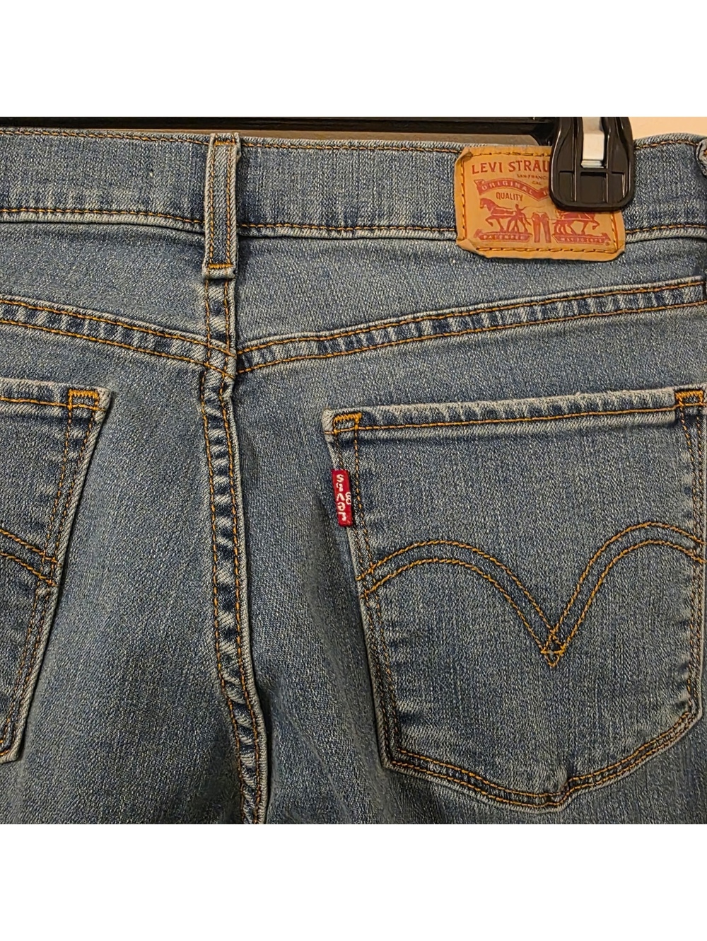Levi's Classic Straight Women's Blue Jeans 10 - Picture 4 of 5